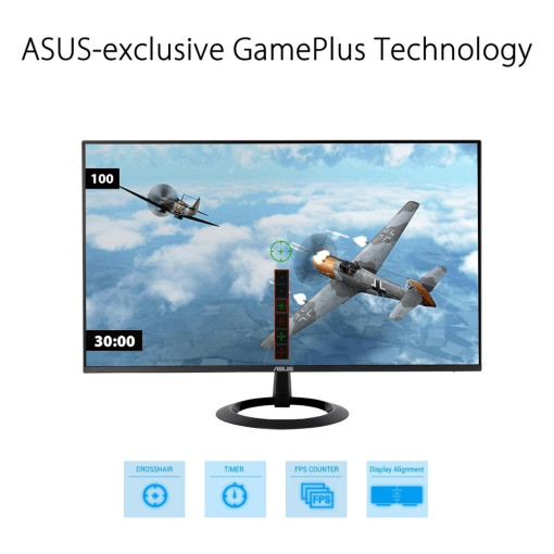 Asus 27" VZ27EHF 1920x1080 1MS 100Hz IPS Hdmı +Vesa Full HD LCD Siyah Monitör