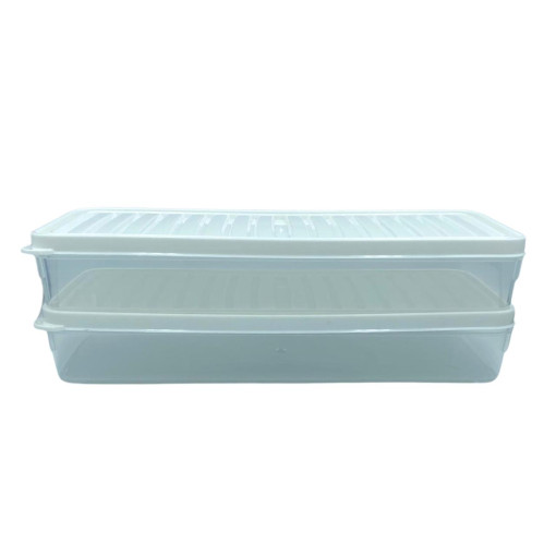 bigmate 2'li Şeffaf Saklama Kabı 2x1 Lt BGMT1115 Mikrodalga Buzdolabı ve Dondurucu Uyumlu Düzenleyici