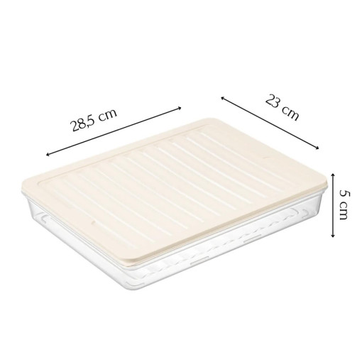 bigmate 2'li Şeffaf Saklama Kabı 2x2,5 Lt BGMT2225 Mikrodalga Buzdolabı ve Dondurucu Uyumlu Düzenleyici