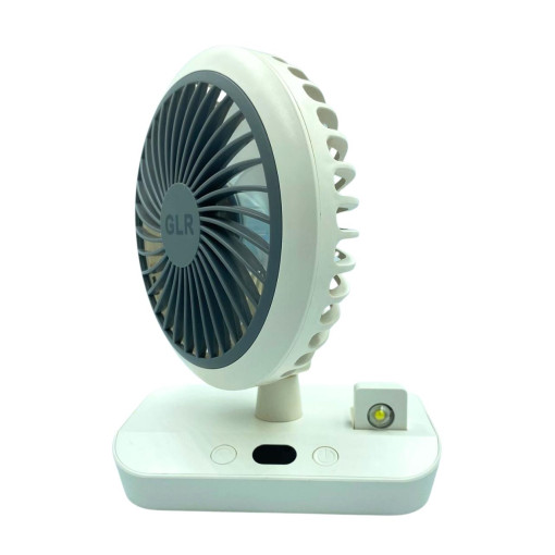 bigmate Beyaz Mini Masa Fanı Taşınabilir Serinletici Işıklı Şarjlı 4 Kademeli Döner Başlıklı Vantilatör Hız Ayarı HR002 bigmate Beyaz Mini Masa Fanı Taşınabilir Serinletici Işıklı Şarjlı 4 Kademeli Döner Başlıklı Vantilatör Hız Ayarı HR002