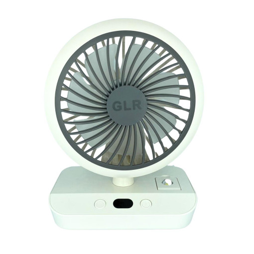 bigmate Beyaz Mini Masa Fanı Taşınabilir Serinletici Işıklı Şarjlı 4 Kademeli Döner Başlıklı Vantilatör Hız Ayarı HR002 bigmate Beyaz Mini Masa Fanı Taşınabilir Serinletici Işıklı Şarjlı 4 Kademeli Döner Başlıklı Vantilatör Hız Ayarı HR002