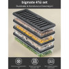 bigmate BGMT1515 4'lü Şeffaf Saklama Kabı 4x1 Lt Mikrodalga Buzdolabı ve Dondurucu Uyumlu Düzenleyici