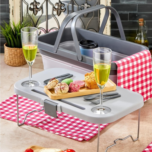 bigmate Portatif Katlanır Piknik Seti 25Lt Silikon Sepetli Masalı Piknik Sepeti bigmate Portatif Katlanır Piknik Seti 25Lt Silikon Sepetli Masalı Piknik Sepeti