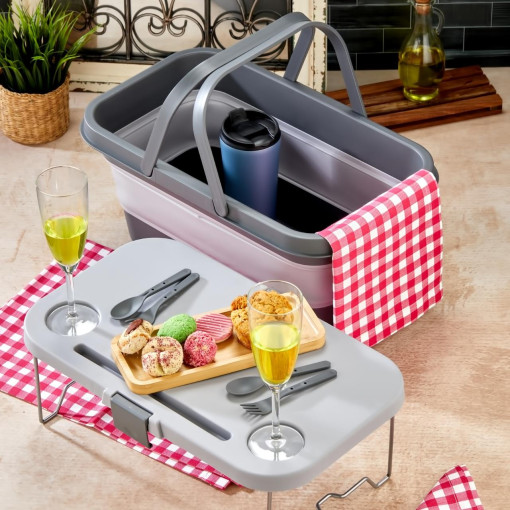 bigmate Portatif Katlanır Piknik Seti 25Lt Silikon Sepetli Masalı Piknik Sepeti bigmate Portatif Katlanır Piknik Seti 25Lt Silikon Sepetli Masalı Piknik Sepeti