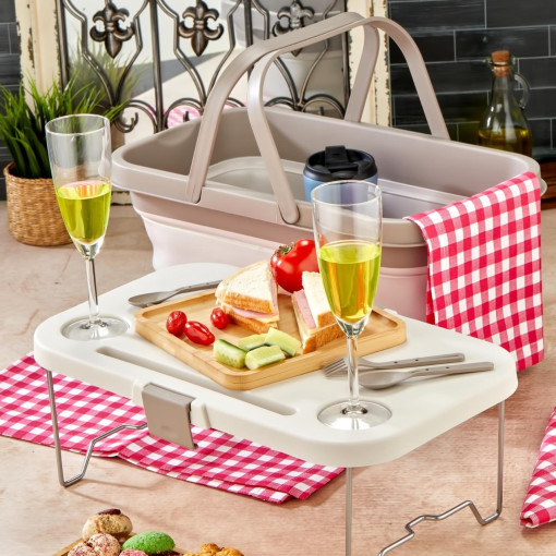 bigmate Portatif Katlanır Piknik Seti 25Lt Silikon Sepetli Masalı Piknik Sepeti bigmate Portatif Katlanır Piknik Seti 25Lt Silikon Sepetli Masalı Piknik Sepeti