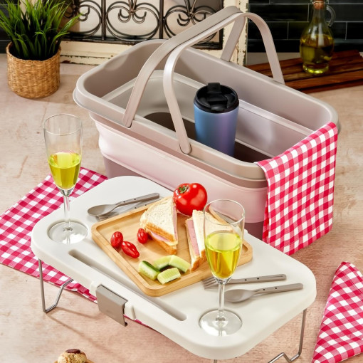 bigmate Portatif Katlanır Piknik Seti 25Lt Silikon Sepetli Masalı Piknik Sepeti bigmate Portatif Katlanır Piknik Seti 25Lt Silikon Sepetli Masalı Piknik Sepeti