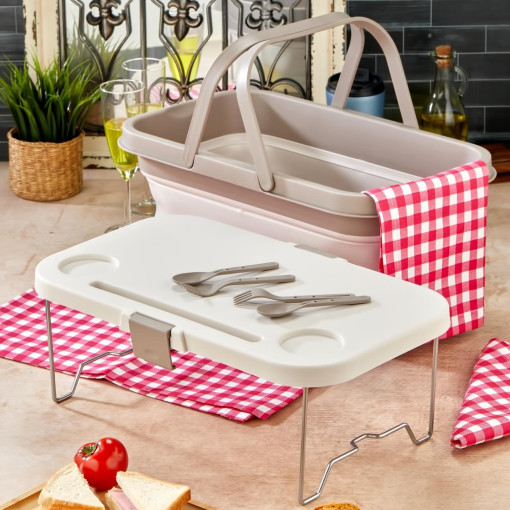 bigmate Portatif Katlanır Piknik Seti 25Lt Silikon Sepetli Masalı Piknik Sepeti bigmate Portatif Katlanır Piknik Seti 25Lt Silikon Sepetli Masalı Piknik Sepeti