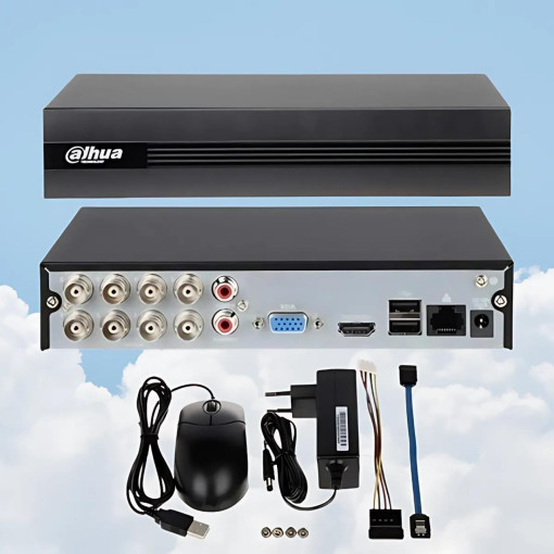 Dahua XVR1B08-I 8 Kanal H.265+ XVR Kayıt Cihazı Dahua XVR1B08-I 8 Kanal H.265+ XVR Kayıt Cihazı