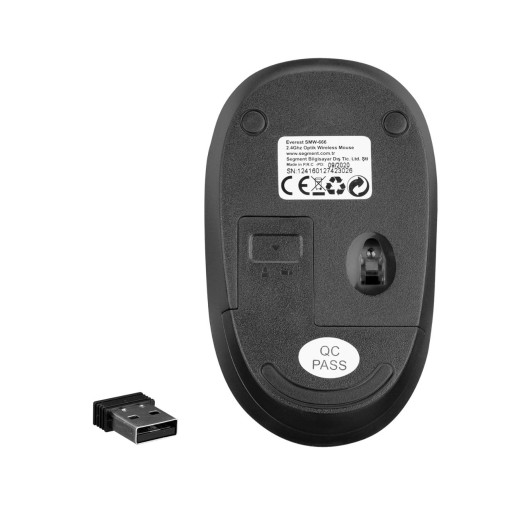 Everest SMW-666 Siyah Usb 2.4Ghz Optik Wireless Mouse