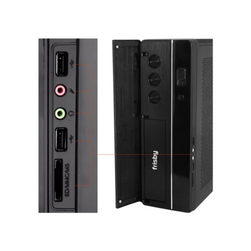Frisby Slim Tower Micro ATX, 300W Slim Power, 80mm Fanlı FC-S6020B Kulplu Siyah Kasası
