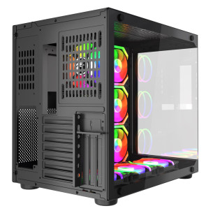 Gametech Prime V3 Tuş Kontrollü RGB 7x120mm Fan Oyuncu (Gaming) Bilgisayar Kasası