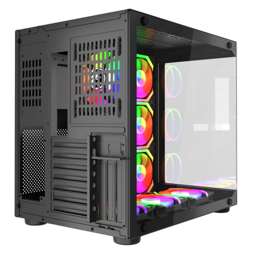 Gametech Prime V3 Tuş Kontrollü RGB 7x120mm Fan Oyuncu (Gaming) Bilgisayar Kasası