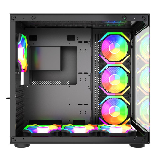 Gametech Prime V3 Tuş Kontrollü RGB 7x120mm Fan Oyuncu (Gaming) Bilgisayar Kasası