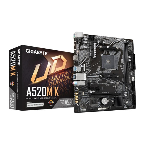 Gigabyte A520M-K V2 DDR4 5100MHz PCI-E Gen3 M.2 US Gigabyte A520M-K V2 DDR4 5100MHz PCI-E Gen3 M.2 US