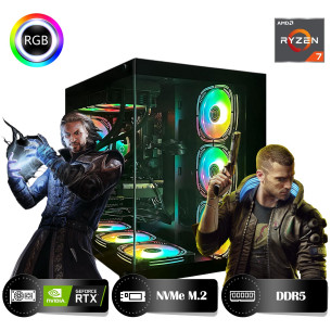 HYPER ROCKET One HRA644060 Ryzen 7 8700F 64GB Ram 1TB Nvme M.2 SSD RTX4060 8GB Masaüstü Oyuncu Bilgisayarı