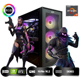 HYPER ROCKET Peak HRA323050 Ryzen 7 8700F 32GB Ram 1TB Nvme M.2 SSD RTX3050 8GB Masaüstü Oyuncu Bilgisayarı
