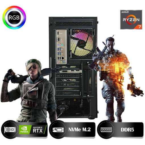 HYPER ROCKET Peak HRA323050 Ryzen 7 8700F 32GB Ram 1TB Nvme M.2 SSD RTX3050 8GB Masaüstü Oyuncu Bilgisayarı HYPER ROCKET Peak HRA323050 Ryzen 7 8700F 32GB Ram 1TB Nvme M.2 SSD RTX3050 8GB Masaüstü Oyuncu Bilgisayarı