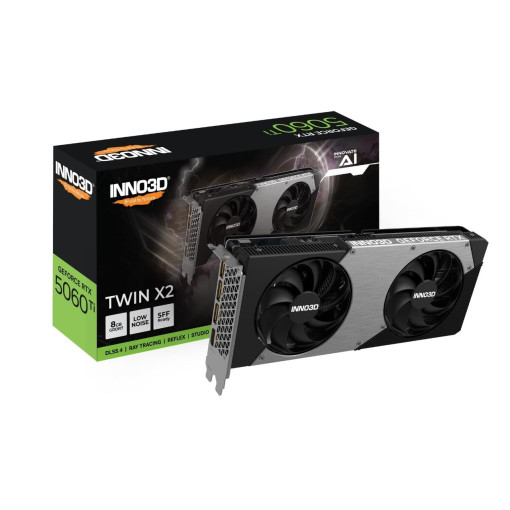 Inno3D RTX 5060 TI Twin X2 N506T2-08D7-193075N 128 Bit GDDR7 8 GB Ekran Kartı
