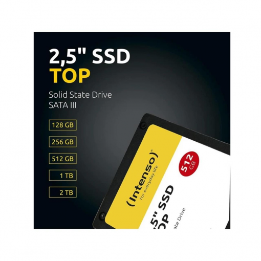 Intenso 3812450 TOP 512GB 520MB/-500MB/s 2.5" Sata 3 SSD