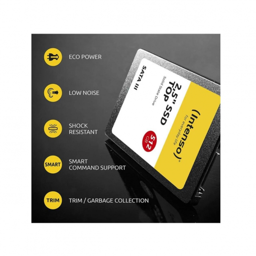 Intenso 3812450 TOP 512GB 520MB/-500MB/s 2.5" Sata 3 SSD
