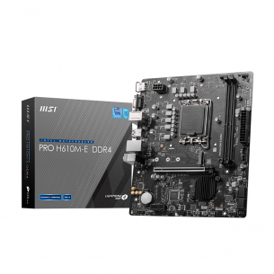 MSI PRO H610M-E DDR4 SOKET 1700 DDR4 3200(OC) HDMI VGA M.2 USB3.2 1x 1G LAN mATX Anakart
