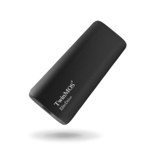TwinMOS 1 TB Taşınabilir External USB 3.2/Type-C (Dark Grey) PSSDGGBMED32 SSD Disk