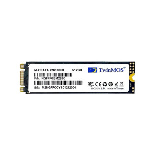 TwinMOS 512 GB M.2 2280 SATA3 (580Mb-550Mb/s) 3DNAND NGFFFGBM2280 SSD Disk