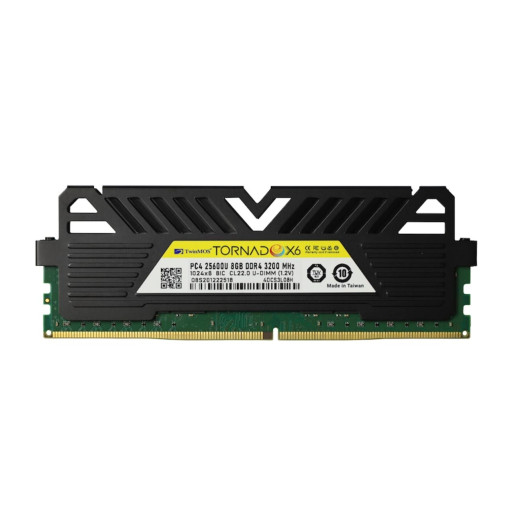 TwinMOS 8 GB DDR4 3200MHz CL22 TornadoX6 TMMDD48GB3200DKBX6 PC Ram (Soğutuculu)