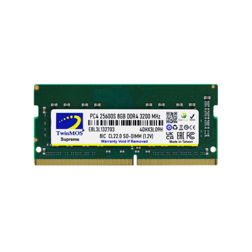 TwinMOS 8 GB DDR4 3200MHz MDD48GB3200N Notebook Ram