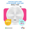 Wiky Tag Çocuk Smart Airtag  - Akıllı Konum Takip Cihazı Pembe (APPLE UYUMLU)