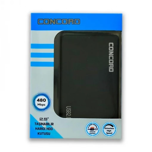 CONCORD C-854 2.5 HDD USB 2.0 CASE (Siyah)