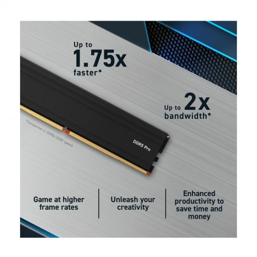 Crucial Pro 32 GB 5600MHz DDR5 CL46 CP32G56C46U5 Pc Ram Crucial Pro 32 GB 5600MHz DDR5 CL46 CP32G56C46U5 Pc Ram