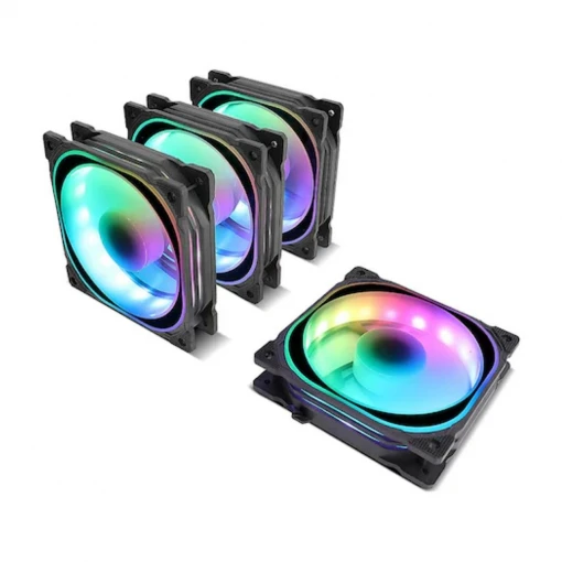 Frisby FCL-F1274C 4 x 120MM Argb 4'lü Fan Seti Kit Sessiz Rgb Kasa Fanı