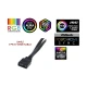 Frisby FCL-F1274C 4 x 120MM Argb 4'lü Fan Seti Kit Sessiz Rgb Kasa Fanı