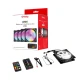 Frisby FCL-F1274C 4 x 120MM Argb 4'lü Fan Seti Kit Sessiz Rgb Kasa Fanı