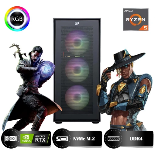 HYPER ROCKET Peak HRA163060PK Ryzen 5 5600 16GB Ram 500GB Nvme M.2 SSD RTX3060 12GB Masaüstü Oyuncu Bilgisayarı HYPER ROCKET Peak HRA163060PK Ryzen 5 5600 16GB Ram 500GB Nvme M.2 SSD RTX3060 12GB Masaüstü Oyuncu Bilgisayarı