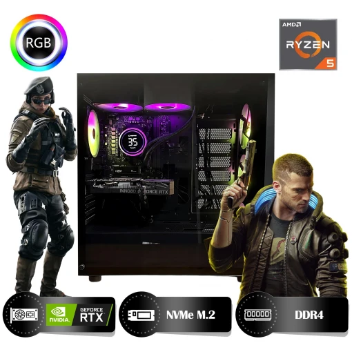 HYPER ROCKET Peak HRA163060PK Ryzen 5 5600 16GB Ram 500GB Nvme M.2 SSD RTX3060 12GB Masaüstü Oyuncu Bilgisayarı HYPER ROCKET Peak HRA163060PK Ryzen 5 5600 16GB Ram 500GB Nvme M.2 SSD RTX3060 12GB Masaüstü Oyuncu Bilgisayarı