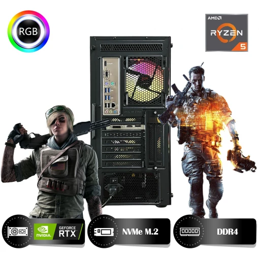 HYPER ROCKET Peak HRA163060PK Ryzen 5 5600 16GB Ram 500GB Nvme M.2 SSD RTX3060 12GB Masaüstü Oyuncu Bilgisayarı HYPER ROCKET Peak HRA163060PK Ryzen 5 5600 16GB Ram 500GB Nvme M.2 SSD RTX3060 12GB Masaüstü Oyuncu Bilgisayarı