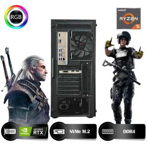 HYPER ROCKET Peak HRA163060PK Ryzen 5 5600 16GB Ram 500GB Nvme M.2 SSD RTX3060 12GB Masaüstü Oyuncu Bilgisayarı HYPER ROCKET Peak HRA163060PK Ryzen 5 5600 16GB Ram 500GB Nvme M.2 SSD RTX3060 12GB Masaüstü Oyuncu Bilgisayarı