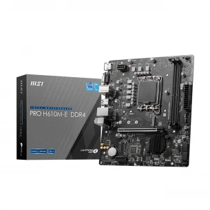 MSI PRO H610M-E DDR4 SOKET 1700 DDR4 3200(OC) HDMI VGA M.2 USB3.2 1x 1G LAN mATX Anakart