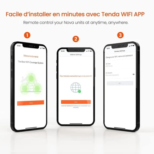 Tenda MW3 3Lü Paket 1200Mbps Tüm Ev Mesh Sistemi Tenda MW3 3Lü Paket 1200Mbps Tüm Ev Mesh Sistemi
