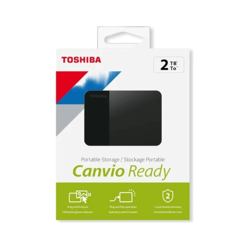 Toshiba Canvio Ready 2TB 2.5" USB3.2 G1 Siyah HDTP320EK3AA Harici Harddisk