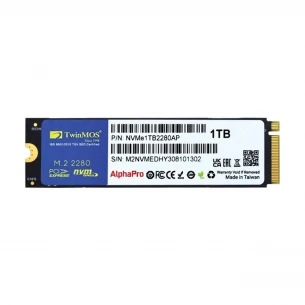 TwinMOS 1 TB M.2 PCIe Gen3 NVMe 3600-3250MB/s TLC 3DNAND NVMe1TB2280AP SSD Disk