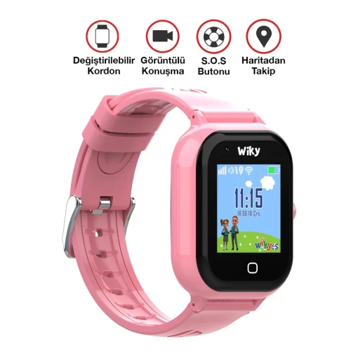 Wiky Watch 4S Pembe Akıllı Çocuk Saati